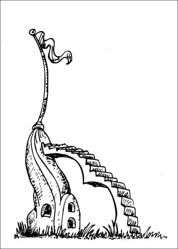 Plansa de colorat cu Horton Dr. Seuss 49 44